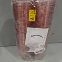 100 Pcs Pink Plastic Cups 12 Oz Disposable Stemless Wine Glasses Cocktail Pink Party Cups for Meeting, Wedding, Birthday, Valentines Party Supplies