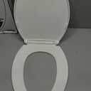 KOHLER 20110-0 Brevia, Slow Close Toilet Seat, Elongated Toilet Seat, Grip-Tight Bumpers Quick-Attach Hardware, White