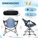 Chloraeon Kids Hammock Chair, Kids Camping Chair, Folding Chair, Blue, 20"D x 23.6"W x 13.1"H