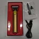 KISS Precision Blade Cordless Trimmer with Stainless Steel T-Blade, Powerful High-Torque, High-Speed Motor, 3 Blade Guard Attachments & Blade Cover, USB Cable & Long-Lasting Lithium Ion Battery