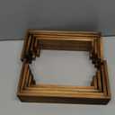 2 Set Wooden Tiered Risers Display Stands for Vendor Events,Stackable Wooden Cupcake Display Stand,Farmhouse Decor Wood Dessert Table Display Set,Vendor Booth Display Items,Food Display Risers for Party12-11.2-10.4-9.6IN