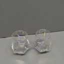 Wine Glasses Set of 2, Diamond Stemless Wine Glasses - Iridescent Glassware