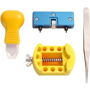 Watch Battery Replacement Tool Kit with Watch Back Remover Holder, Spring Bar, Tweezers, Watch Repair Tools & Kits for Watch Back Removal Battery