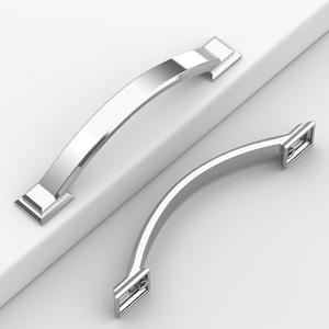 Coinkoly 10 Pack Chrome Cabinet Pulls 4''(102mm) Hole Centers,Hardware for Cabinets,Kitchen Cabinet Handles,Arch Cabinet Handles for Bathroom Dresser Drawer Handles