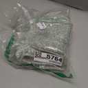 Yimobra Toilet Rugs U Shaped Washable, Soft Absorbent Microfiber Bathroom Rugs, Non Slip Quick Drying Shaggy Bath Mat, Contour Bathroom Mats for Toilet Base, Home Essentials,24x20,Green and White