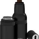 Asobu Frosty Beer 2 Go Vacuum Insulated Double Walled Stainless Steel Beer Bottle and Can Cooler with Beer Opener (Midnight Black)