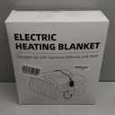 Heated Blanket Electric Throw - Soft Cozy Faux Fur Bubble Electric Blankets with 6 Time Settings, 8 Heating Levels, Fast Heating & Overheat Protection, Machine Washable (59" x 79", Gray)