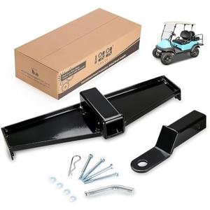 10L0L Golf Cart Trailer Hitch with Bumper Receiver Fits Club Car Precedent (2004+) Factory Style Rear Frame Only