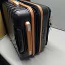 22×14×9 Airline Approved Carry On Expandable Luggage with Front Open Pocket, Spinner Wheels, ABS+PC Hardshell Small 20inch Suitcase