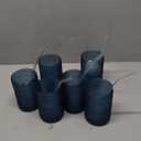 Large Hobnail Drinking Glasses Set of 6,15oz Blue Vintage Glassware,Embossed Glass Cups,Water Tumbler,Highball Glasses For Beer, Juice And Various Mixed Drinks