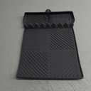 Griddle Mat Barbeque Grill Accessories Tools for Blackstone, Side Shelf Mat Grill Pad for Outdoor Grill Kitchen Counter Spatula Silicone Mat with Drip Pad for Kitchen, Cooking, Countertop (Grey) (Gray)