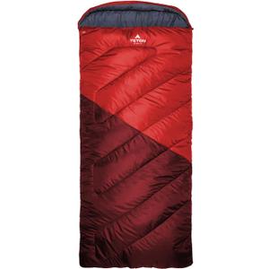 Teton Celsius XXL Sleeping Bag, Cold Weather Sleeping Bags for Adults and Kids, Camping Made Easy and Warm. Compression Sack Included, 35F, 25F, 0F, 20F Degree (Ruby)