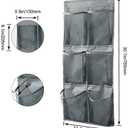 Yocice Wall Mounted Shoes Rack 2Pack/Can Store 6Pairs of Sneakers,with Sticky Hanging Mounts, Shoes Holder Storage Organizer Shelf,Door Shoe Hangers (SM06-Gray-2)