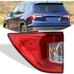 Left Outer Tail Light Assembly Compatible With 2019-2022 Honda Pilot Rear Light Brake Lamp Left Driver Side 33550TG7A11 HO2804120