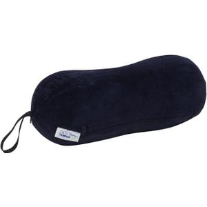 Tempur-Pedic All-Purpose Memory Foam Travel Pillow, Peanut-Shaped Lumbar Pillow for Neck and Back Pressure Relief, Navy