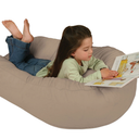 Leachco Pillay Plush Sling-Style Lounger, Latte
