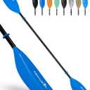 Abahub 210-230cm Adjustable Kayak Paddle for Kayak,Boating, 82.6''- 90.5''
