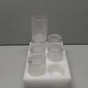 Consou Large Glasses Set of 6, 15 oz Hobnail Glassware Thick Glass Heavy Base