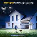 Solar Lights Outdoor Waterproof, 12000LM 6500K LED Dusk to Dawn Solar Street Light, Solar-Powered Flood Lights with Motion Sensor & Remote Control, Solares Parking Lot Light for Yard Walkway, 6-Pack