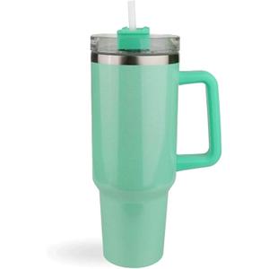 40 oz Handled Tumbler Shimmer - Mint