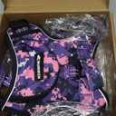 No Pull Dog Harness for Large Dogs, Adjustable No Choke Pet Vest with Dog Leash Fit Smart Reflective Pet Walking Harness for Training Easy Control Soft Handle Purple Camo, L