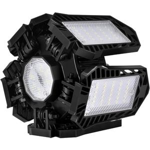 Adjustable Garage Light 80w Led 6 Panels 8000lm Deformable for Large Spaces Energy Efficient Ceiling Light