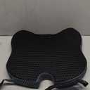 Soft Dense Memory Foam Car Seat Cushion for Driving - Seat Cushion for Car Seat Driver with Wedge Design & Raised Back to Broaden Vision, Provides Comfort for Lower Back & HIPS (Passenger Use Too) (Black)