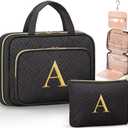 2 x Personalized Hanging Toiletry Bag Travel Makeup & Cosmetic Bag Organizer (EXP 08/21/30)
