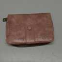 GAEKEAO Leather Credit Card Holder Wallet for Women RFID Blocking Large Capacity Bifold Zipper Card Case Organizer with Wristlet 32 Slots