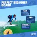 Rock-It 4'10" CHUB Soft Top Surfboard - Kids & Mini, Easy to Paddle & Maneuverable for Beginners
