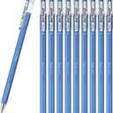 Pentel K110-VS Color Ballpoint Pen, Matte Hop, Sky Blue, 10 Count