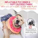 Supet Inflatable Dog Cone Collar for Medium Small Dogs, Soft Cone Collar for Dogs Cats, ECollar Doggie Neck Donut Dog Cone Alternative After Surgery, Size: M(Neck 9"-12.5")