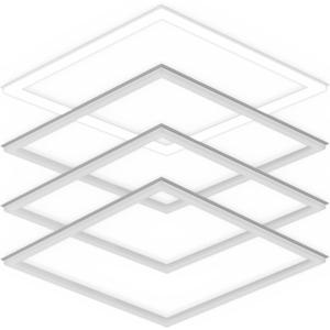 Flat Panel Light 2x2 Ft Led Frame Panel, Border Glow Light 45W 3600Lm Suitable for Offices, Shops, Bathrooms etc with Integrated Ceilings (1 pcs)