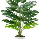 Der Rose 28" Tall Fake Plants Tropical Artificial Monstera Tree Faux Plants Indoor for Home Office Living Room Balcony Decor