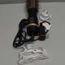 slopehill Mini Travel Dual Voltage Hair Dryer Brush,1000 Watts Hot Air Brush with European Plug, Ionic Hair Dryer and Styler for Women, Oval Barrel 2 Heat & 2 Speed Settings for International Travel (Black)