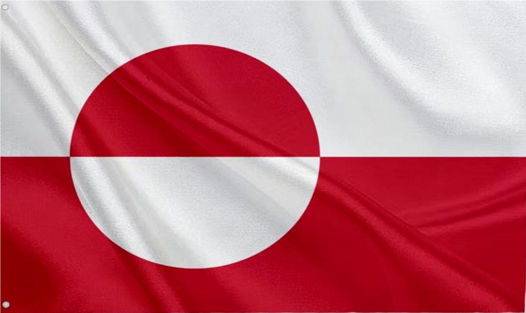 Greenland Flag 3x5FT,Greenlander Flags with 2 Brass Grommets,Durable Polyester. (Greenland, 3x5)