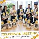 Tenceur 24 Set Empty Baskets for Team Appreciation Gifts - Bulk Gift Basket Kit with Pull Bows & Plastic Bags DIY Cardboard Tray for Team Employee Teacher Coworker Nurse Present(Classic,Kraft)