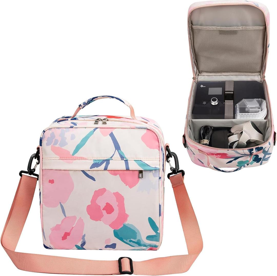 Travel Bag, Travel Carrying Bag Compatible with Airsense 10, Airsense 11, ResMed Air Mini, Dreamstation Machine and Accessories Storage Organizer Case (Bag Only) (Multicolour)