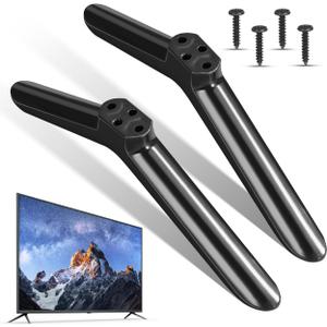 POPETPOP 2pcs TV Legs Replacement : TV Stand Legs Replacement Base for 40 Inch Television Home Living Room and Bedroom, 8.84X1.97X0.71in