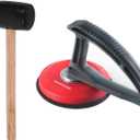 Floor Gap Fixer Tool with Hammer and Special Grip Strong Suction Cup  Fits Laminate, Vinyl Plank, SPC, Hardwood,Textured and LVP Floors