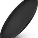 Winco TFG-14K Round Fiberglass Tray with Non-Slip Surface, 14-Inch, Black