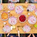 96 Pcs Sweet Sassy and 6 Birthday Decorations Donut 6th Birthday Party Decorations for Girls Colorful Donut Plates and Napkins 6 Years Old Disposable Party Supplies Serves 24