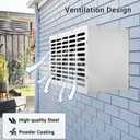PTAC Wall Sleeve 26”L x 15" W, Laser-Cut 55 Air Vents & Exterior Grille