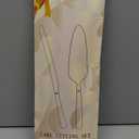 Cake Cutting Set for Wedding - Extended Cake Knife And Server Set Thickened Stainless Steel Cake Cutter and Pie Spatula Great for Birthday Anniversary Christmas Gift Gold 2 Pcs