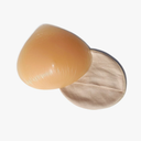 Silicone Breast Form Triangle Bra Inserts Mastectomy Prosthesis Padding Enhancers One Piece, Size Small