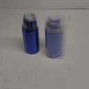 Gejoy 9 oz Rimmed Swirl Plastic Cups Disposable Drinking Cups Clear Elegant Halloween Tumblers for Christmas Party Supplies(Blue,100 Pcs)