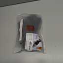 FOFOS Dog Winter Coat, Plush Dog Jacket with Leash Hole, Adjustable Warm Pet Snow Vest for Small Medium Dogs, Black, L