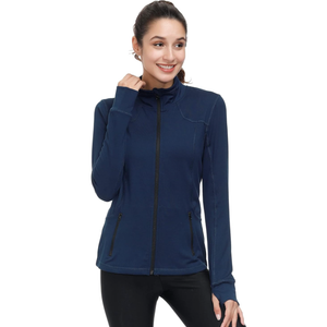 Dolcevida Womens Sports Jackets Zip Up Workout Yoga Jacket with Pockets, Small