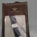 Wearlizer Braided Magnetic Band Compatible with Apple Watch Bands 42/46/38/40/41/44/45/49mm Women Men, Designer D-Shape Stretchy Elastic Nylon Strap for iWatch Series 11 10 9 8 7 6 5 4 SE/Ultra 3 2 1 (Black/Silver)