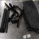 Ultralight Camping Cot for Adults - Portable Folding Camping Bed, Supports 350 lbs - Lightweight for Travel, Camping, Hiking, Backpacking, Mountaineering, Black